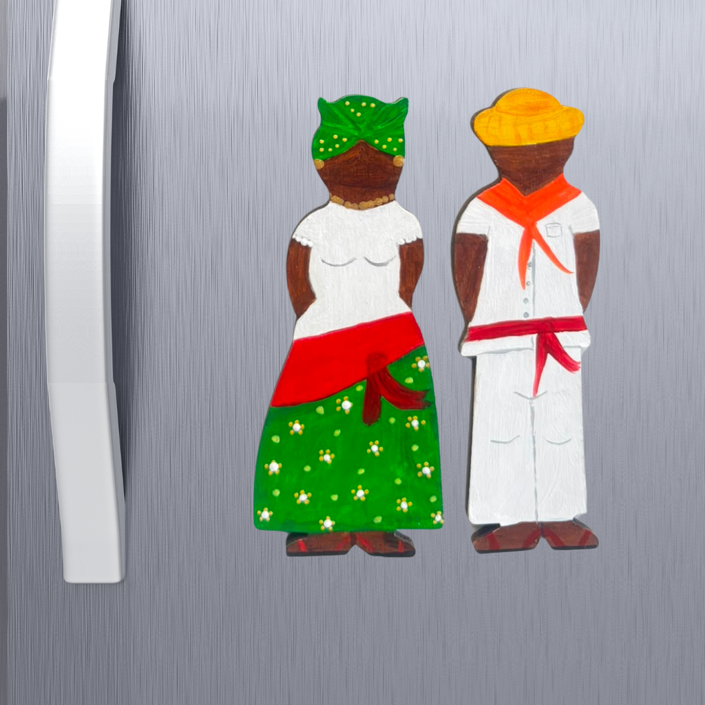 Curaçao Echtpaar Magneet | Groen