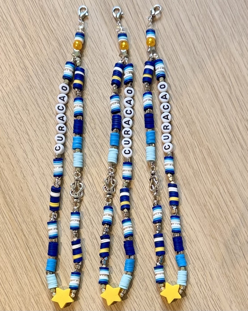 [CUR-ACC-TFK-005] Telefoonketting Curaçao Blou